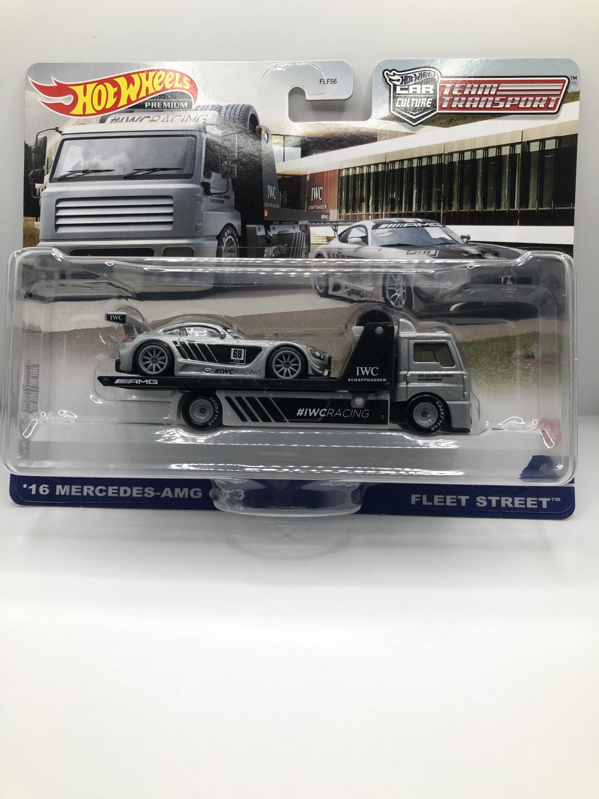 Hot Wheels 1:64 Mercedes AMG GT3 2016 &ndash; Argento, Modello Fleet Street, Edizione Collezione